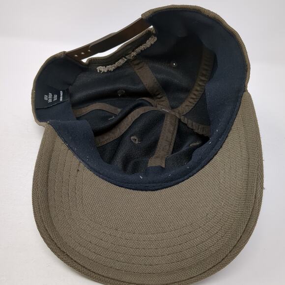 Under Armour Snapback Cap Brown One Size Adjustable Embroidered 6 Panel - Picture 7 of 9